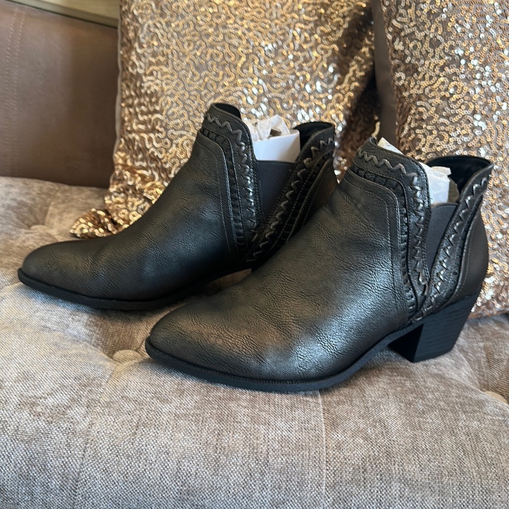 Style & Co Pewter High Ankle Boot
